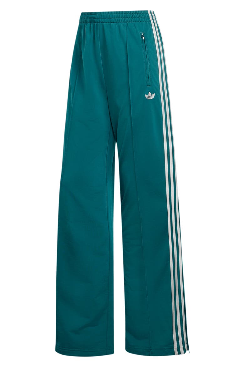 Loose Full Length Track Pants, Alternate, color, RICH GREEN/ GREY TWO