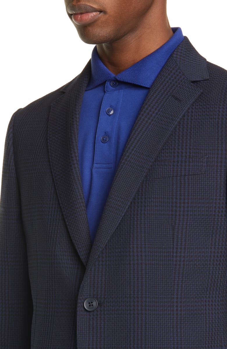 Z Zegna Trim Fit Plaid Stretch Wool Sport Coat, Alternate, color,