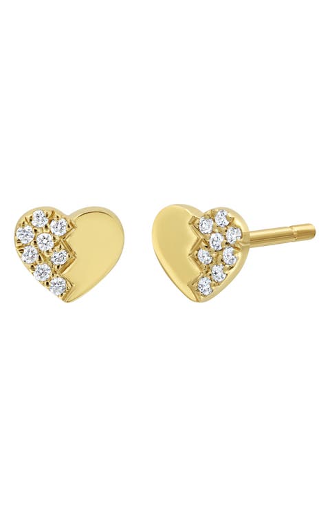 BL Icon Diamond Heart Earrings (Nordstrom Exclusive)
