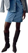 PER UNA BY M&S Stripe Denim Wrap Skirt