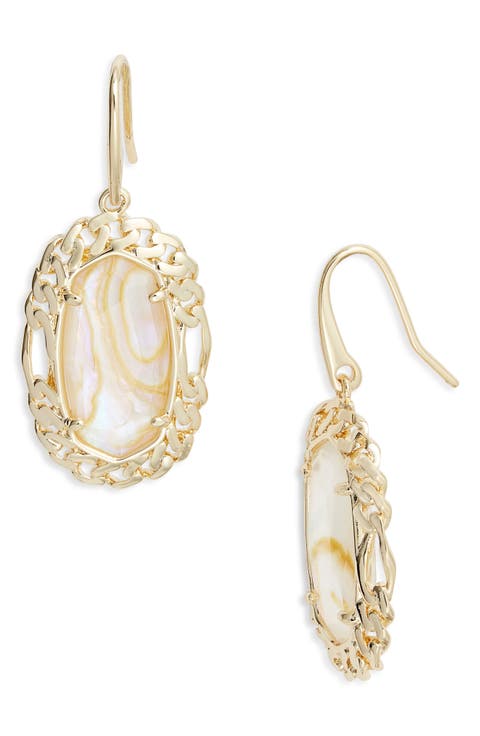 Dani Figaro Frame Drop Earring