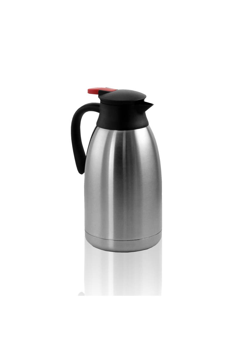 Megachef 2.11 Quart Stainless Steel Thermal Beverage Carafe for Coffee and Tea, Alternate, color, Silver