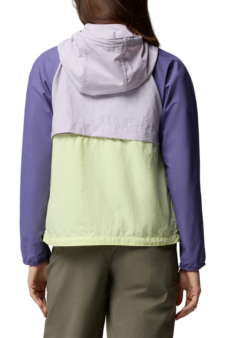 Spire Valley Water Repellent Windbreaker, Alternate, color, CITRON HAZE/ LAVENDER PEARL