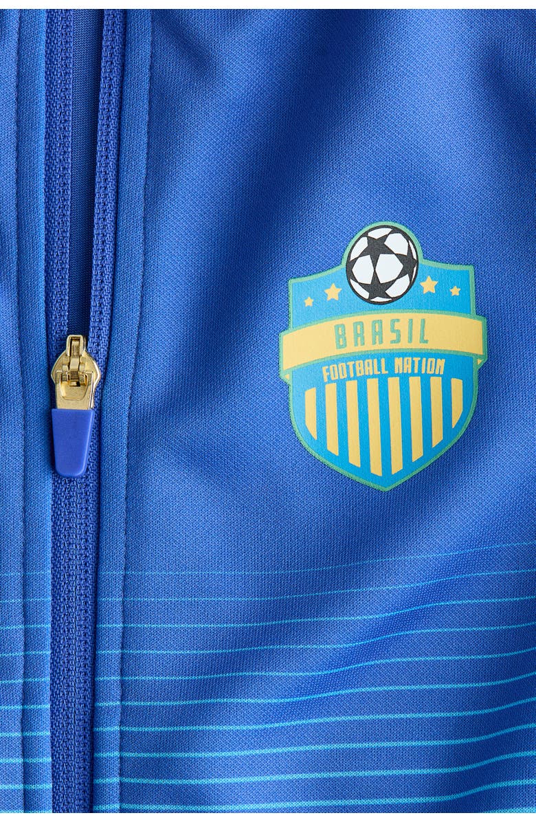 H&M Soccer jacket, Alternate, color, Bright Blue/Brasil