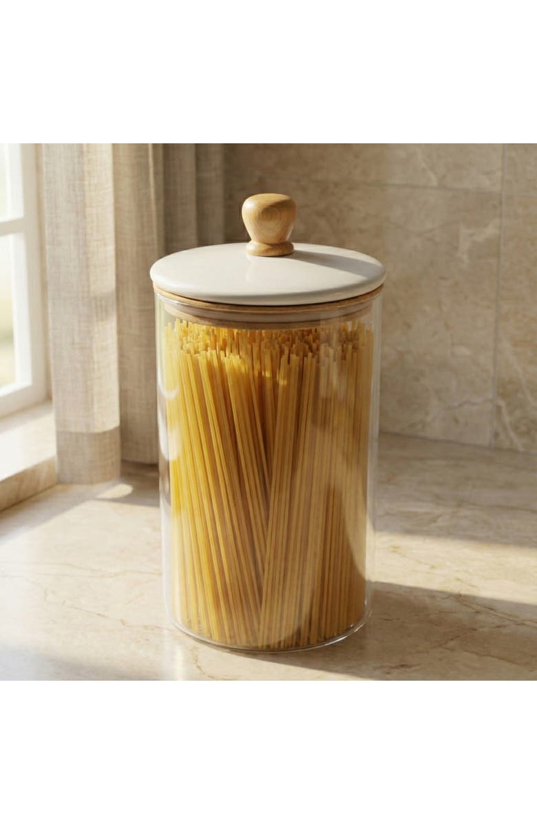 Be Home Madras Canister, Alternate, color, Clear