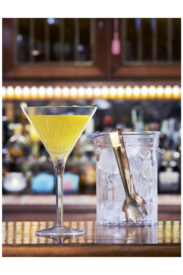 Mixology Set of 4 Martini Glasses, Alternate, color, CLEAR