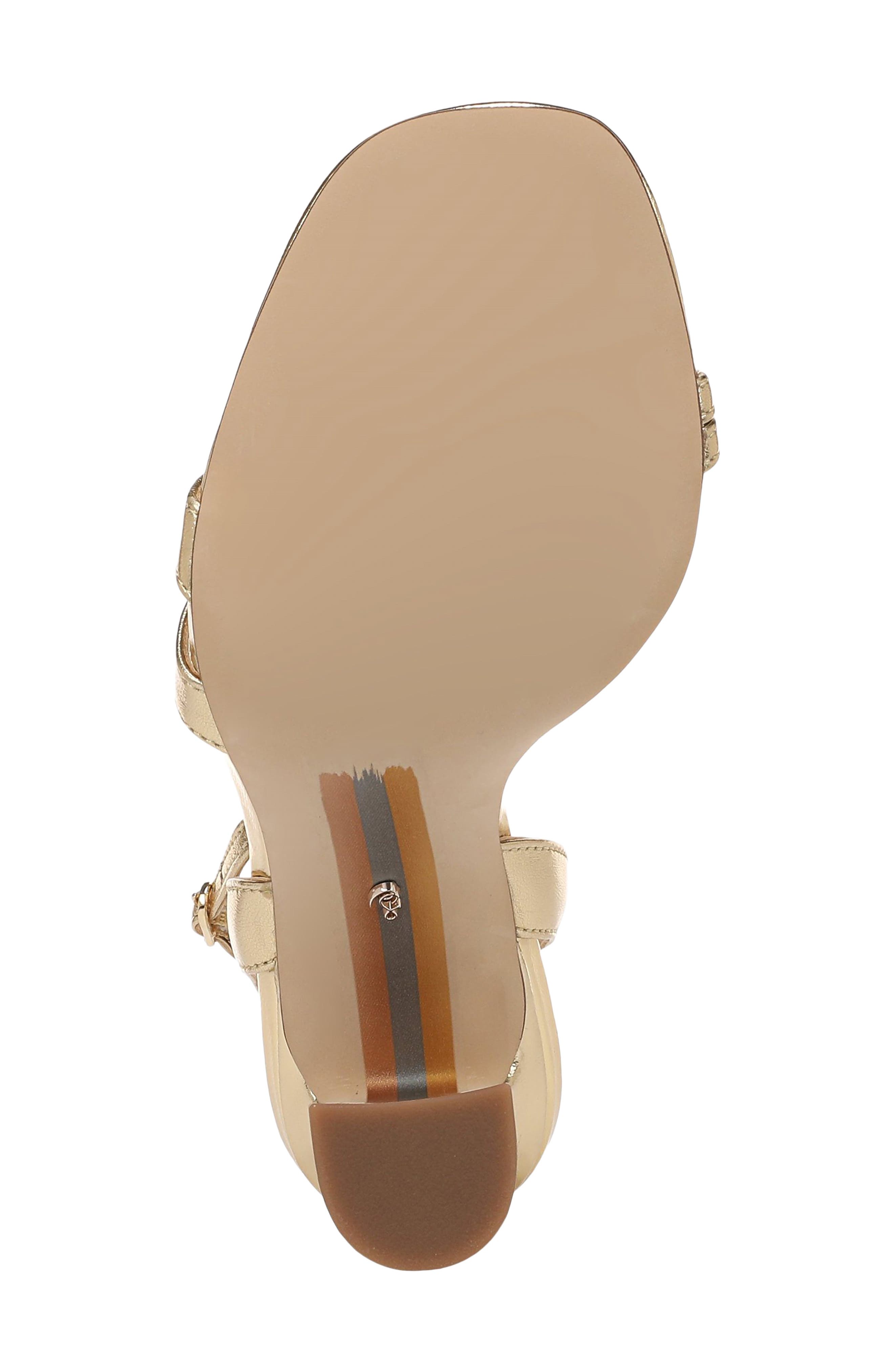 Junie Ankle Strap Sandal, Alternate, color, AMBER GOLD SE