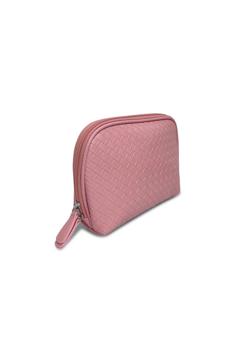 The Cove Woven Cosmetic Bag, Alternate, color, Pink