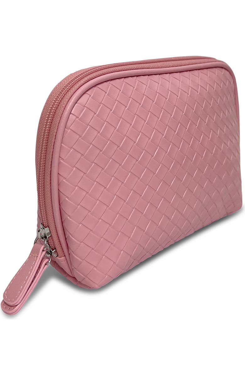 Youzey The Cove Woven Cosmetic Bag, Alternate, color, Pink