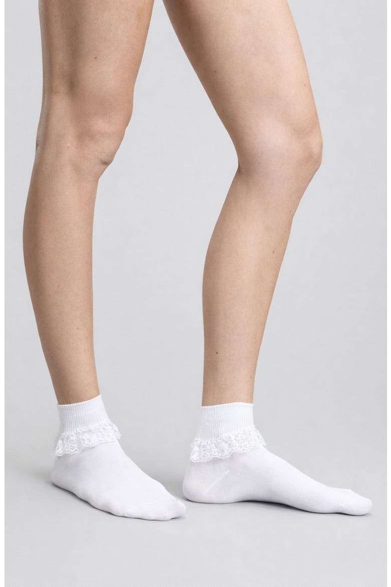 Assorted 2-Pack Lace Trim Quarter Socks, Alternate, color, ASST