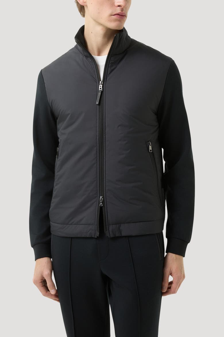 Rover Hybrid Jersey Jacket, Alternate, color, Black