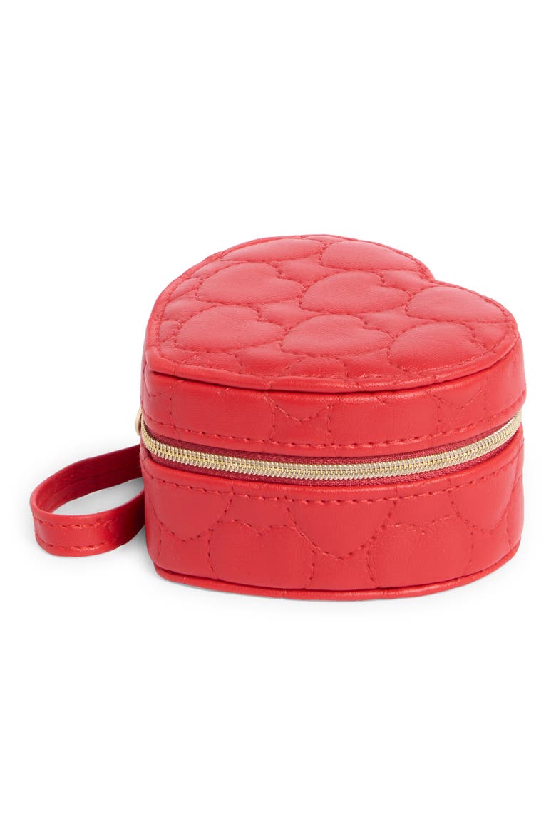 Heart Jewelry Box, Main, color, RED- QUILTED HEARTS