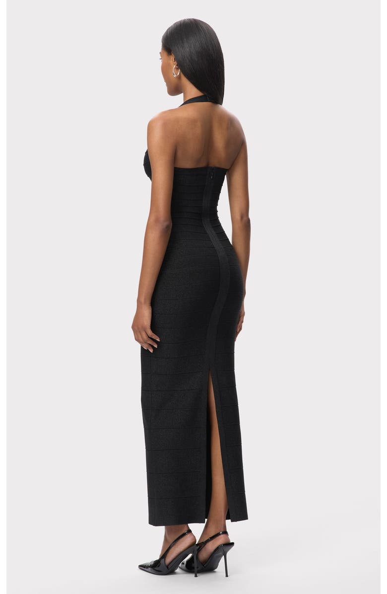 Herve Leger The Maxine Gown, Alternate, color, Black