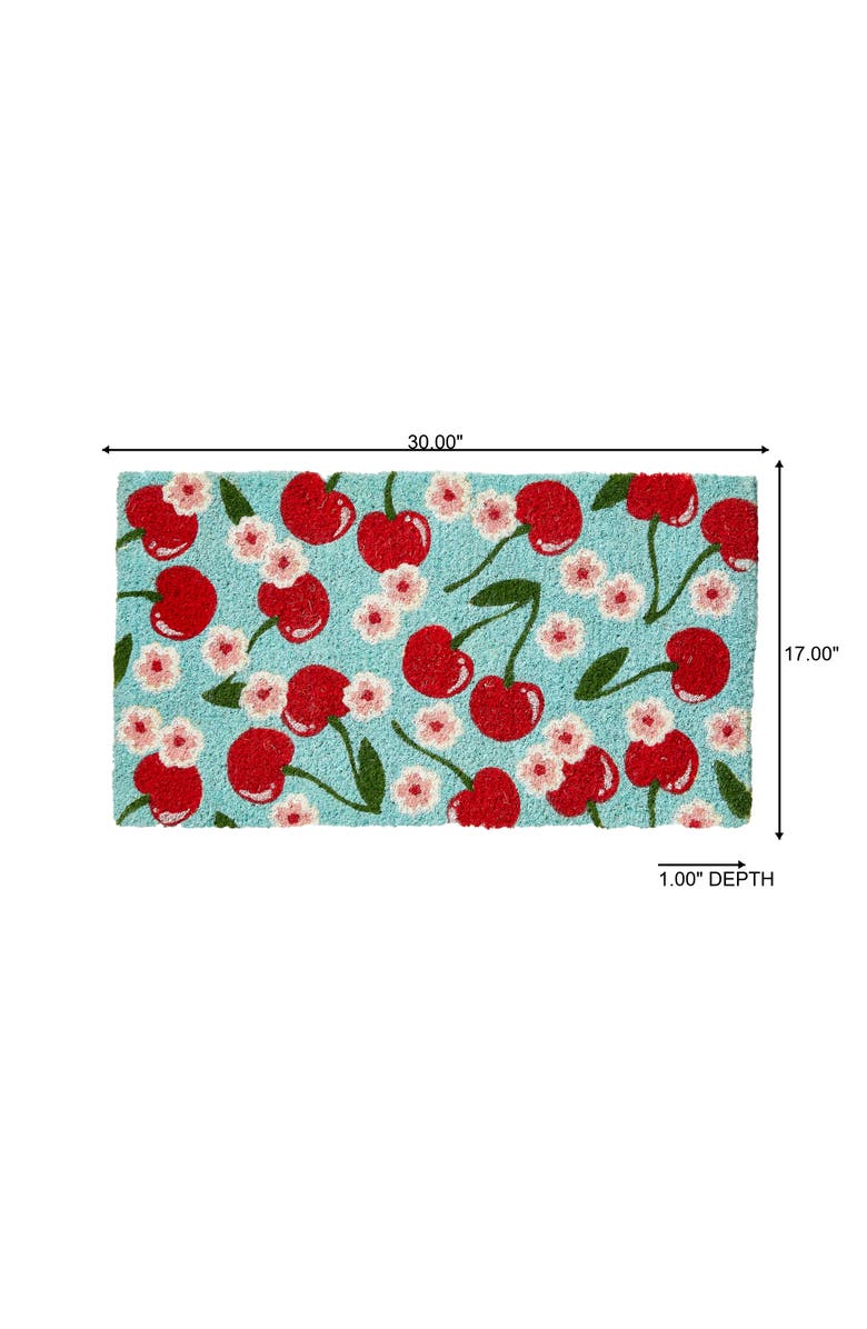 tag Cherries Coir Mat Multi Coir Summer, Alternate, color, Red