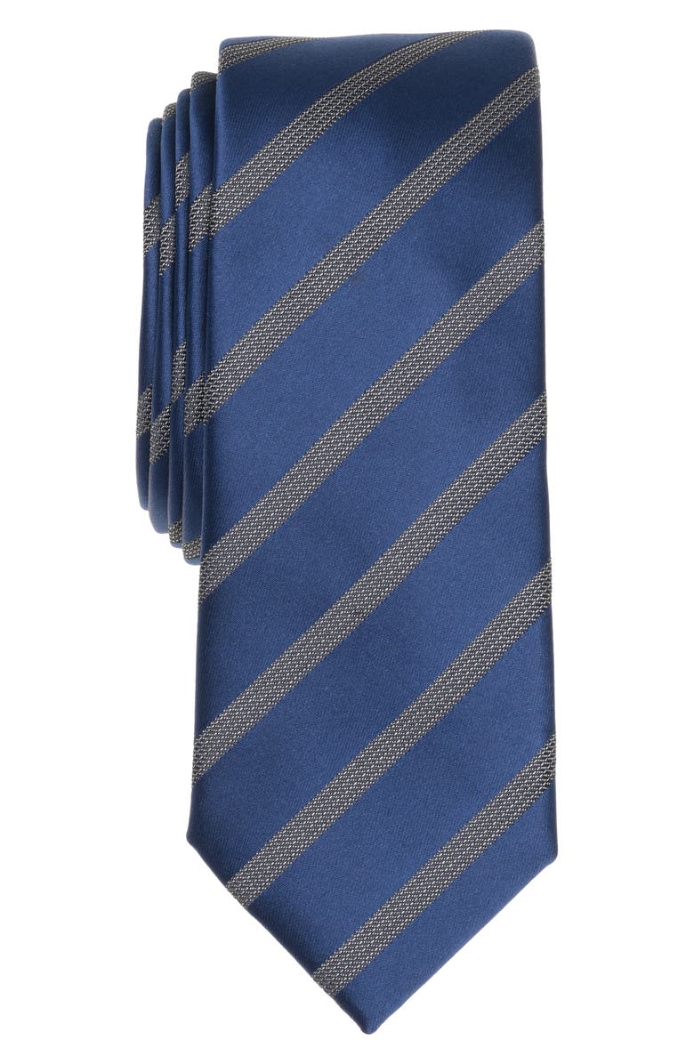 Original Penguin Neely Stripe Tie, Main, color, Navy