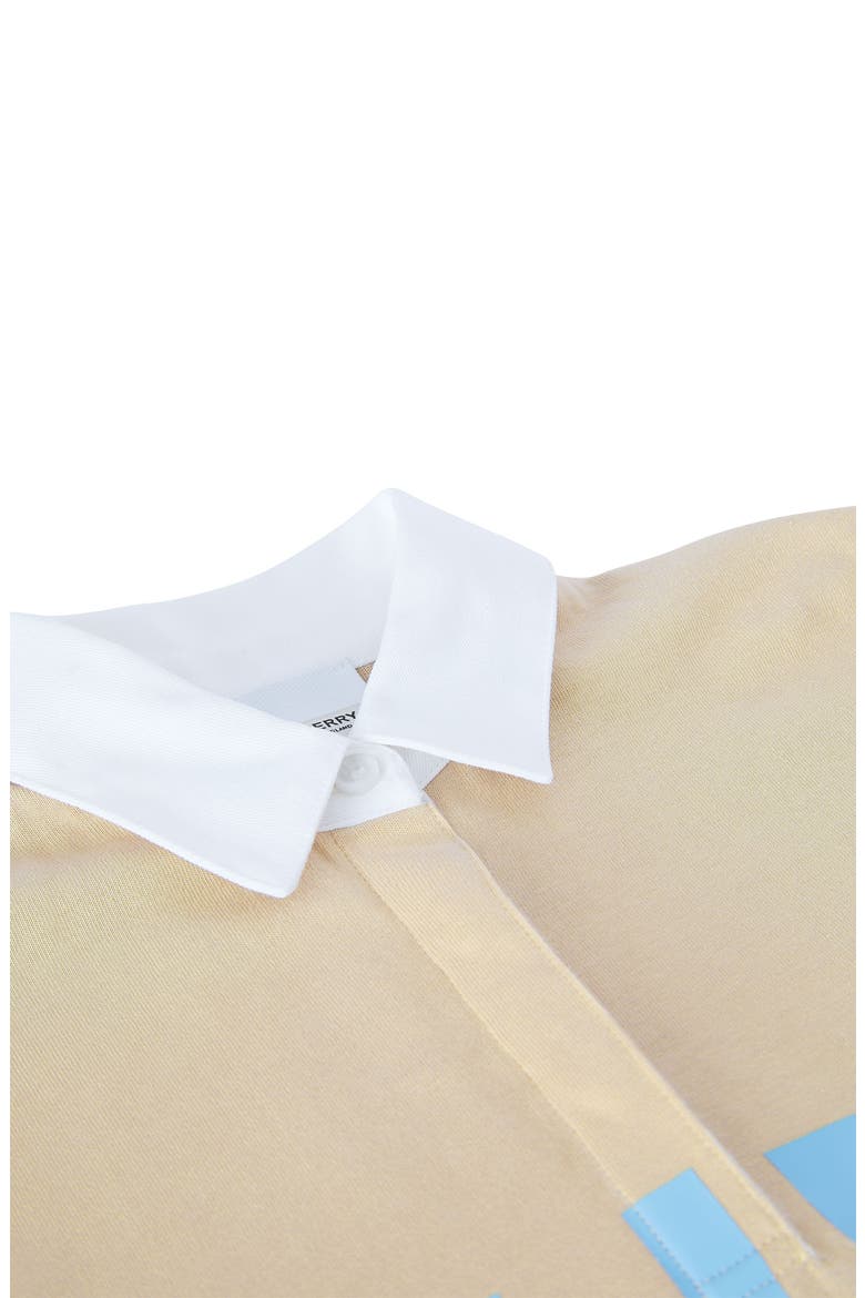 Kids' Jessy French Terry Polo Dress, Alternate, color, SOFT FAWN