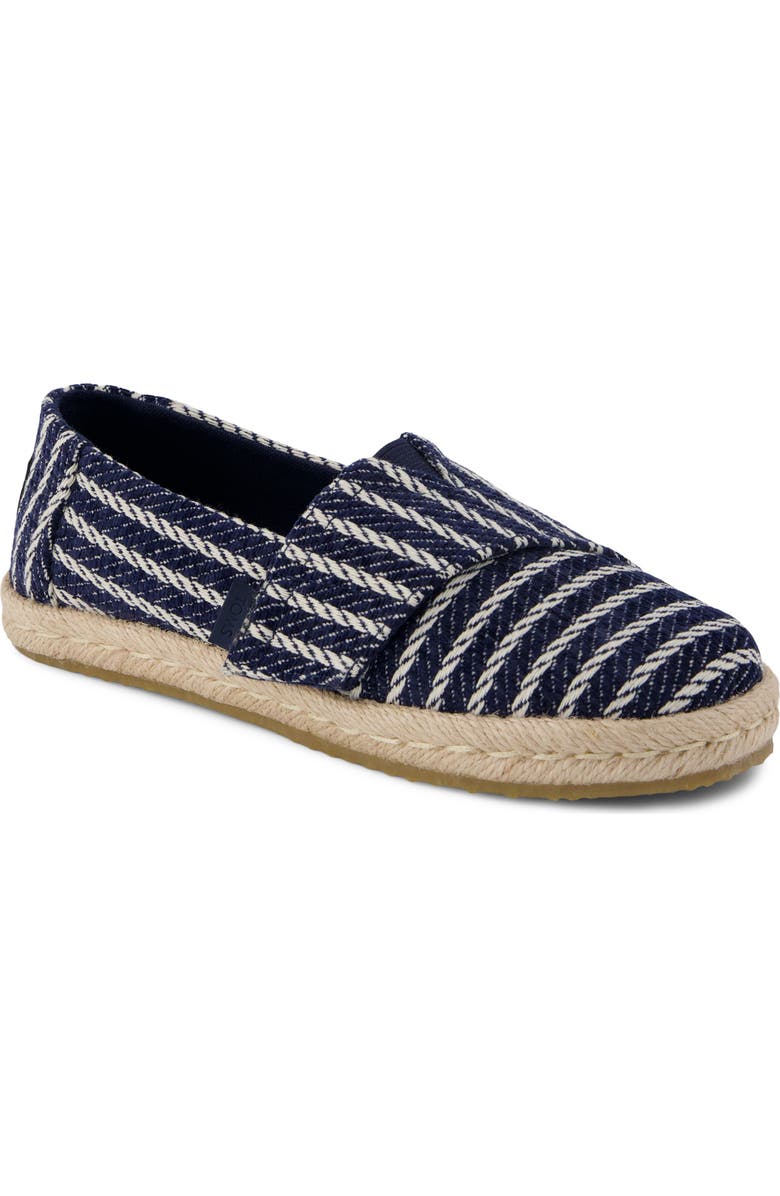 TOMS Kids' Alrope Espadrille, Main, color, Navy