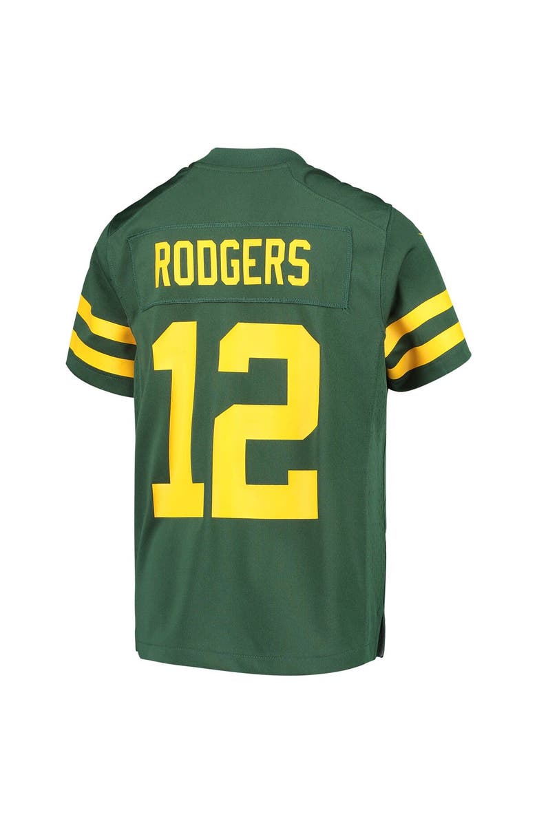 Nike Youth Nike Aaron Rodgers Green Green Bay Packers Alternate Game Player Jersey, Alternate, color, 