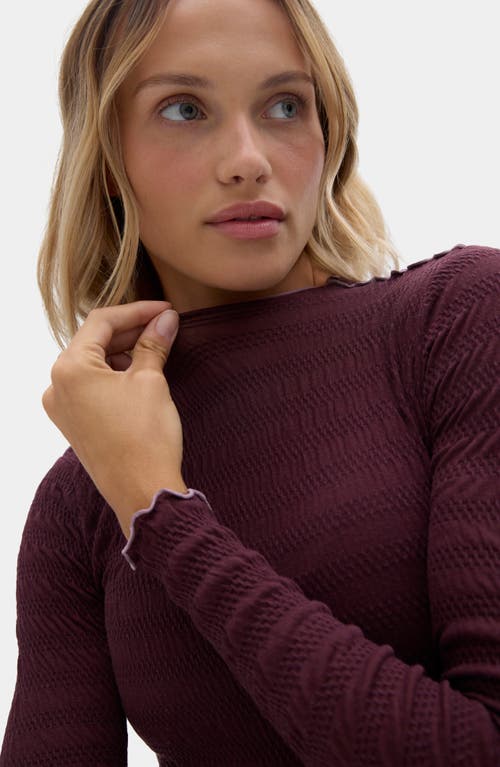 Halfdays Ynes Texture Top In Red