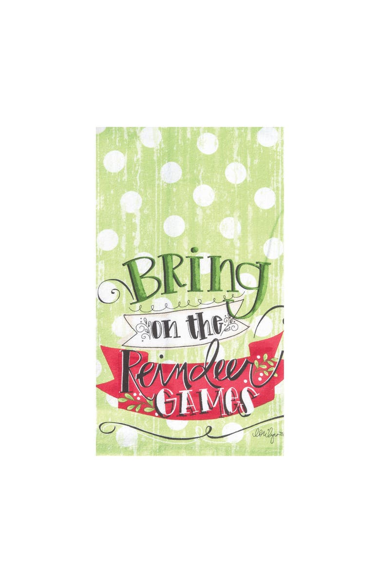 C&F Home Bring On Reindeer Games KT, Main, color, White