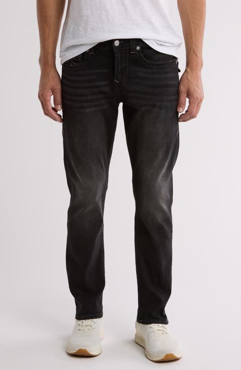 Geno Big T Flap Slim Jeans (Washed Coal Grey)