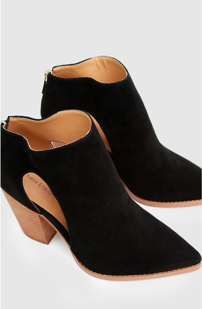 Belle & Bloom Midnight Special Suede Ankle Boot, Alternate, color, Black