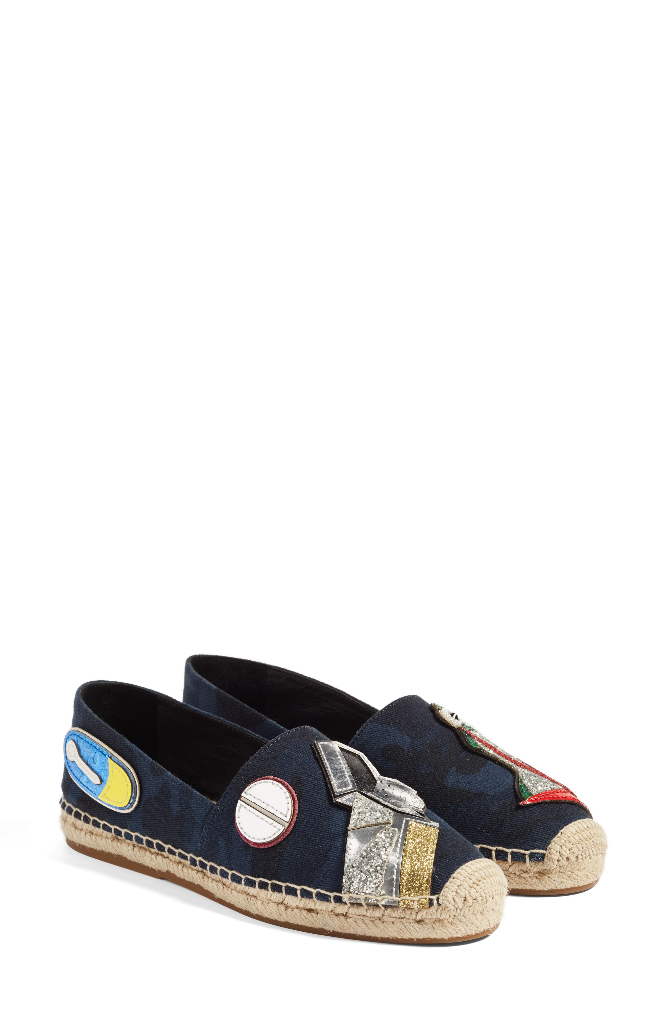 Marc Jacobs Sienna Frog Espadrille Flat, Alternate, color, 