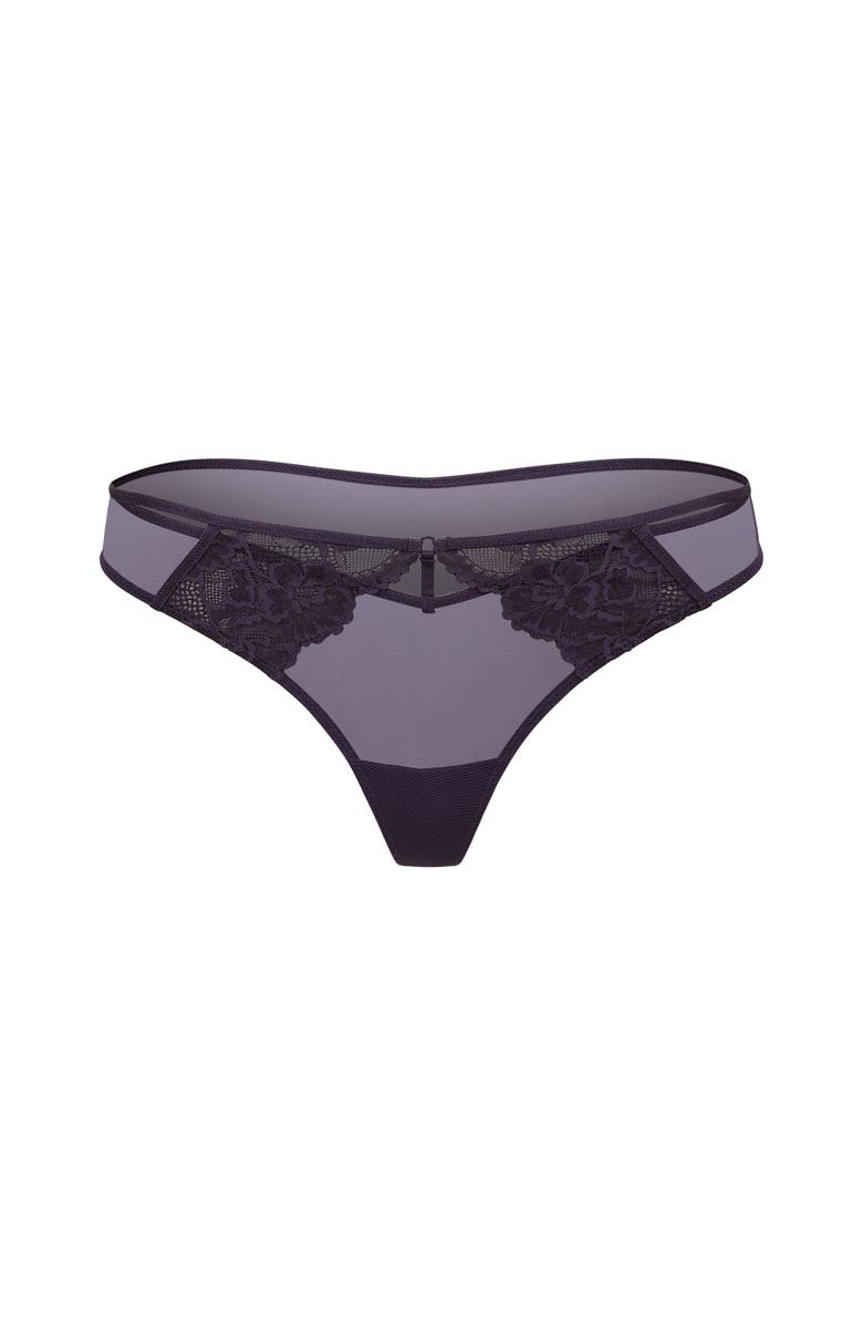 Adore Me Cam Thong Panties, Main, color, Dark Purple