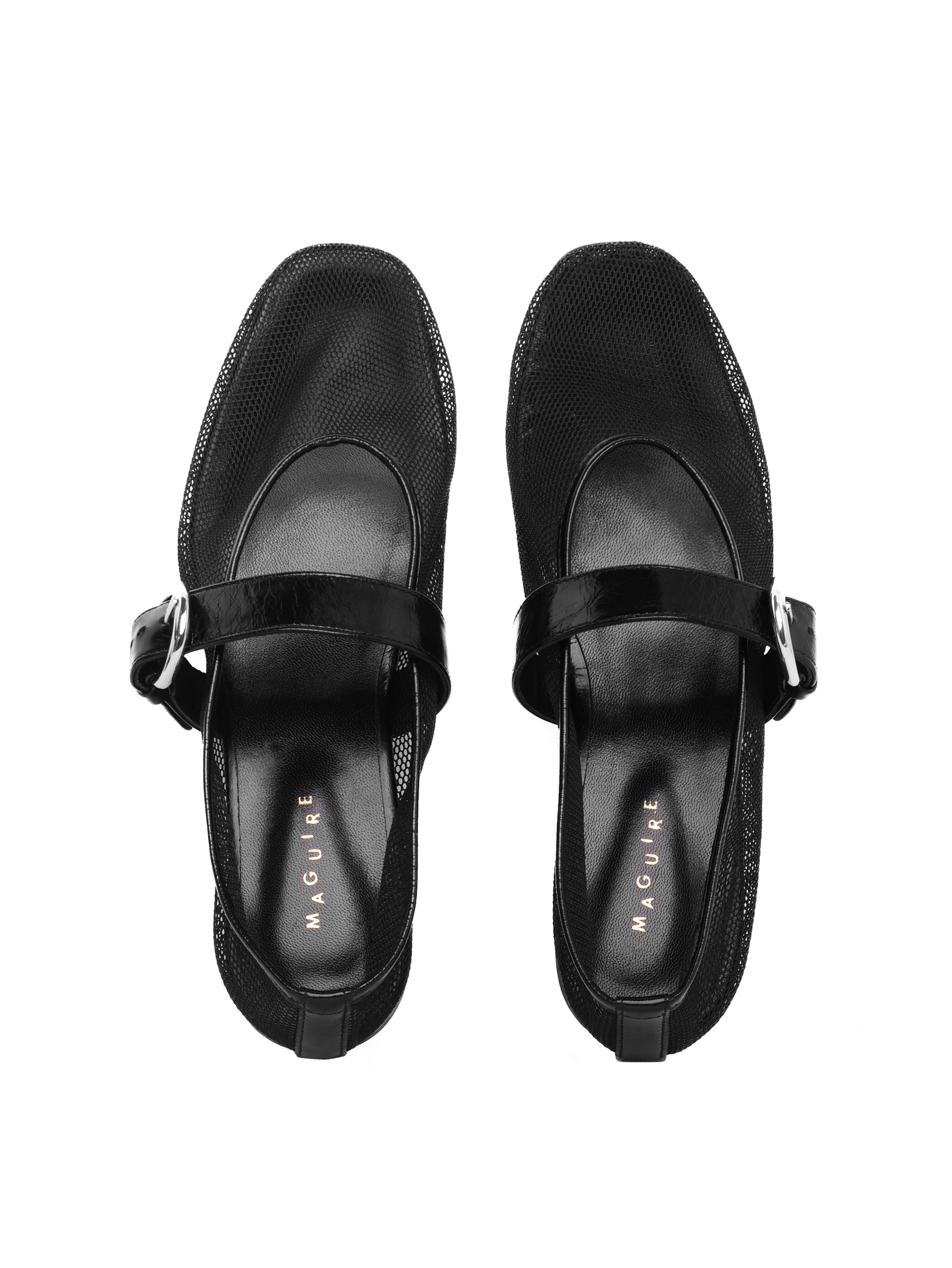 Aveiro Ballerina, Alternate, color, Black Mesh