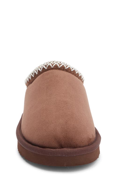 Steve Madden Kids'jordy Faux Shearling Lined Slipper In Brown