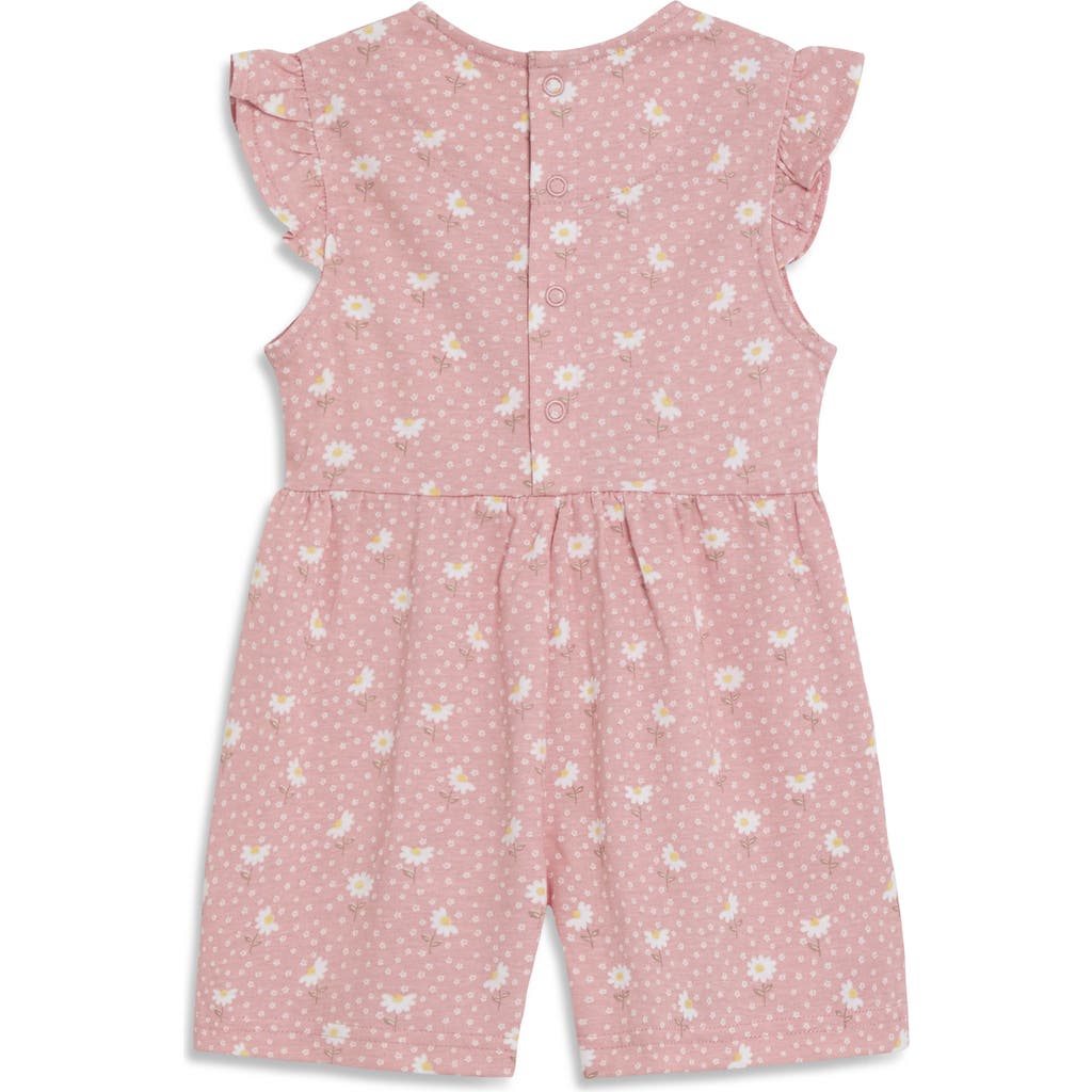 Jojo Maman Bébé Jojo Maman Bebe Daisy Floral Romper In Pink