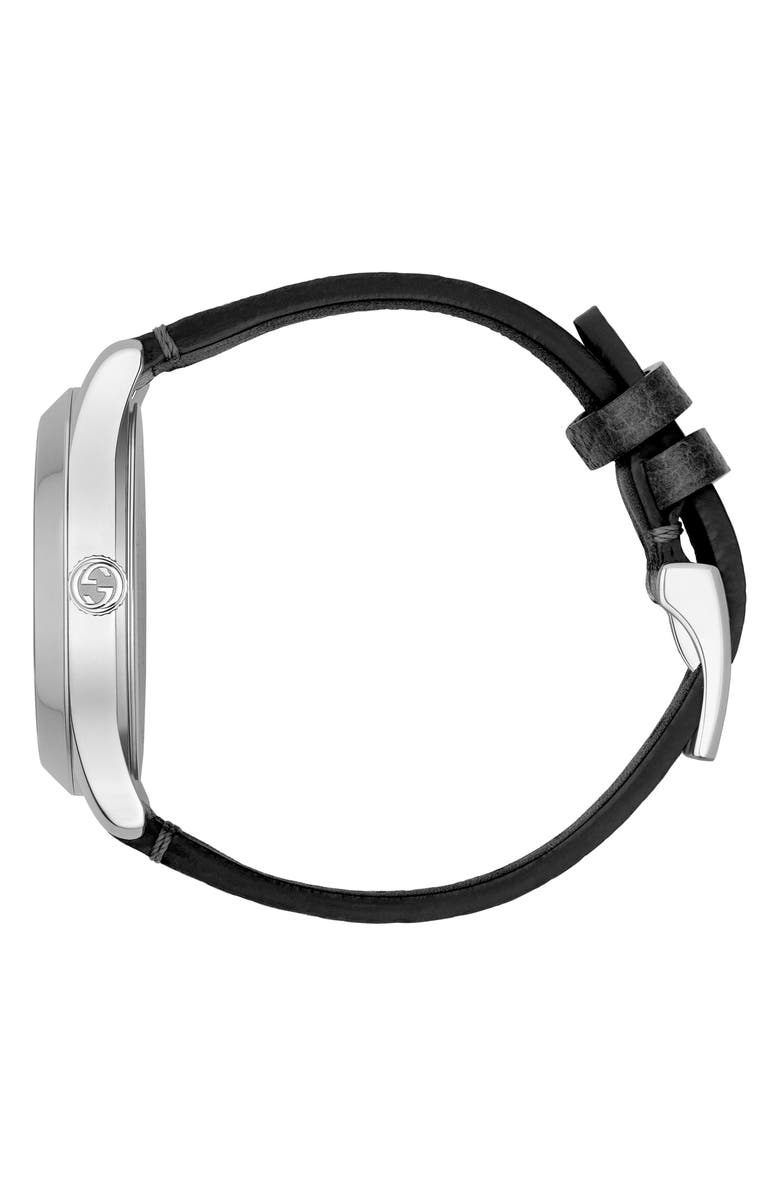 Gucci G-Timeless Leather Strap Watch, 38mm, Alternate, color, 