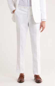 Tommy Hilfiger Flat Front Linen Trousers