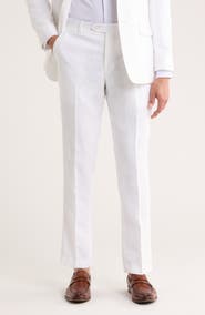 Tommy Hilfiger Flat Front Linen Trousers