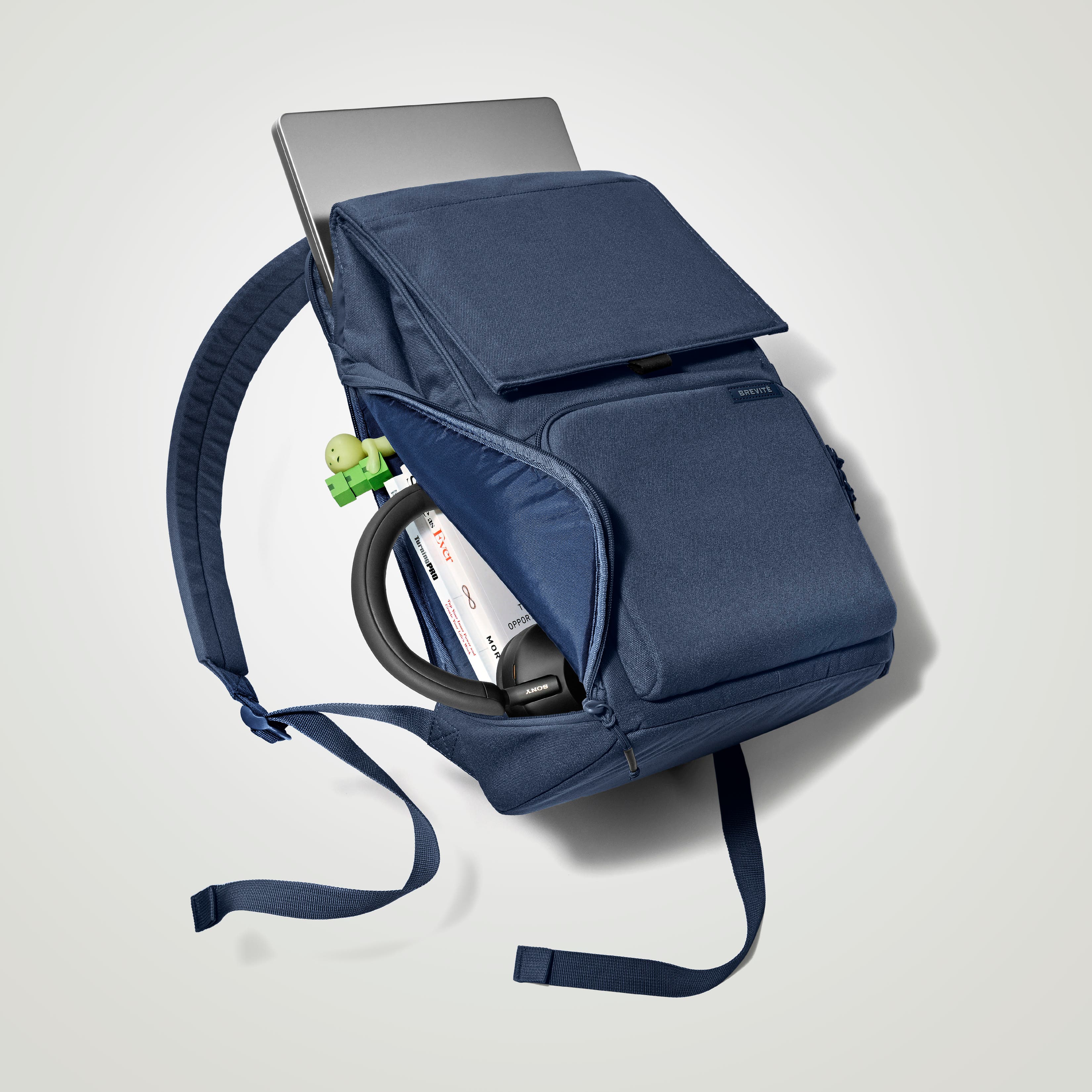 Brevite The Daily Backpack, Alternate, color, Misty Blue