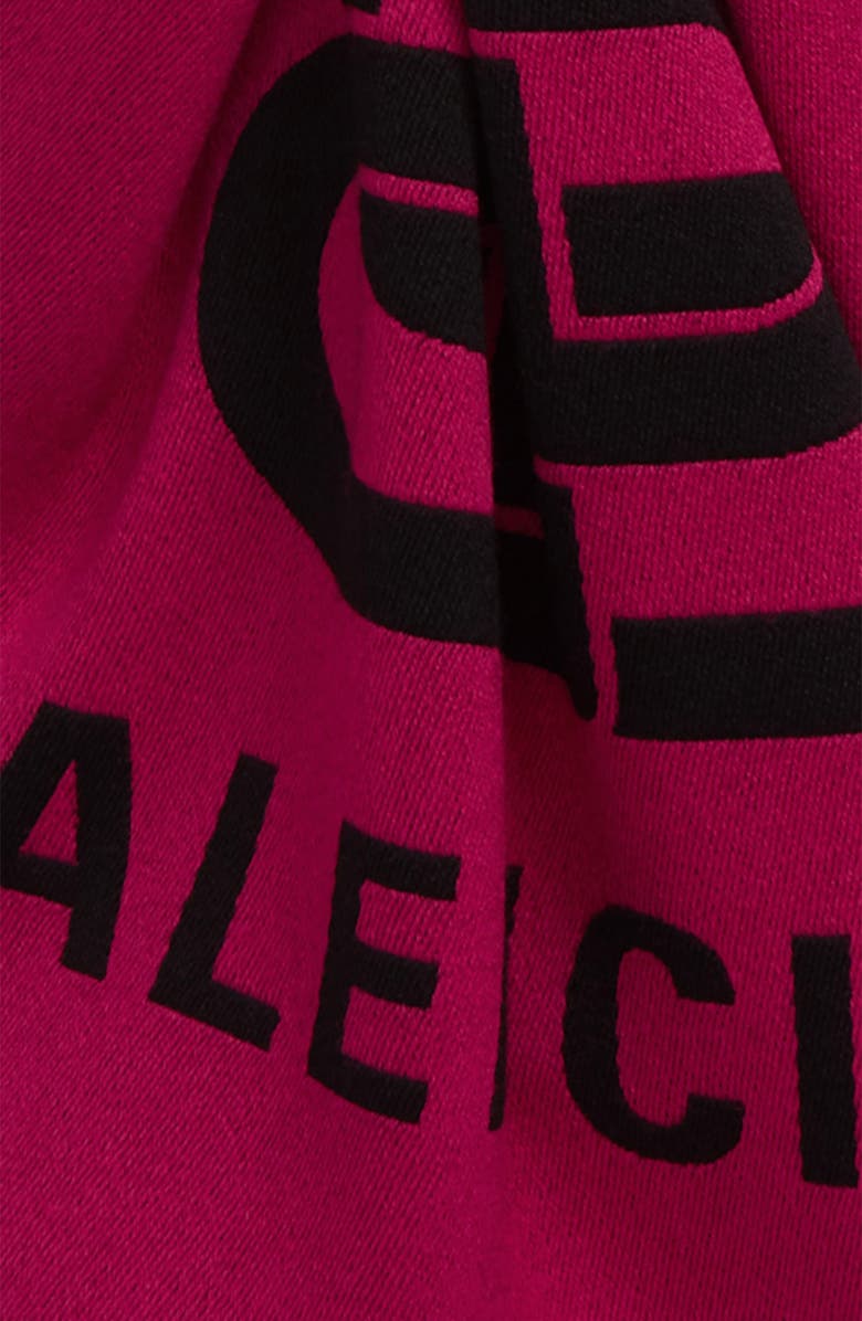 Balenciaga Logo Wool Blanket Scarf, Alternate, color, 