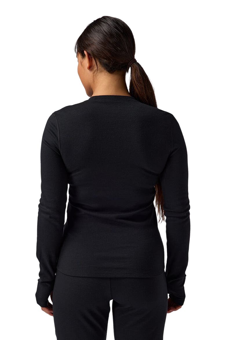 Cedars Rws Merino Mid-Wt Baselayer Crew Top - Women's, Alternate, color, Black
