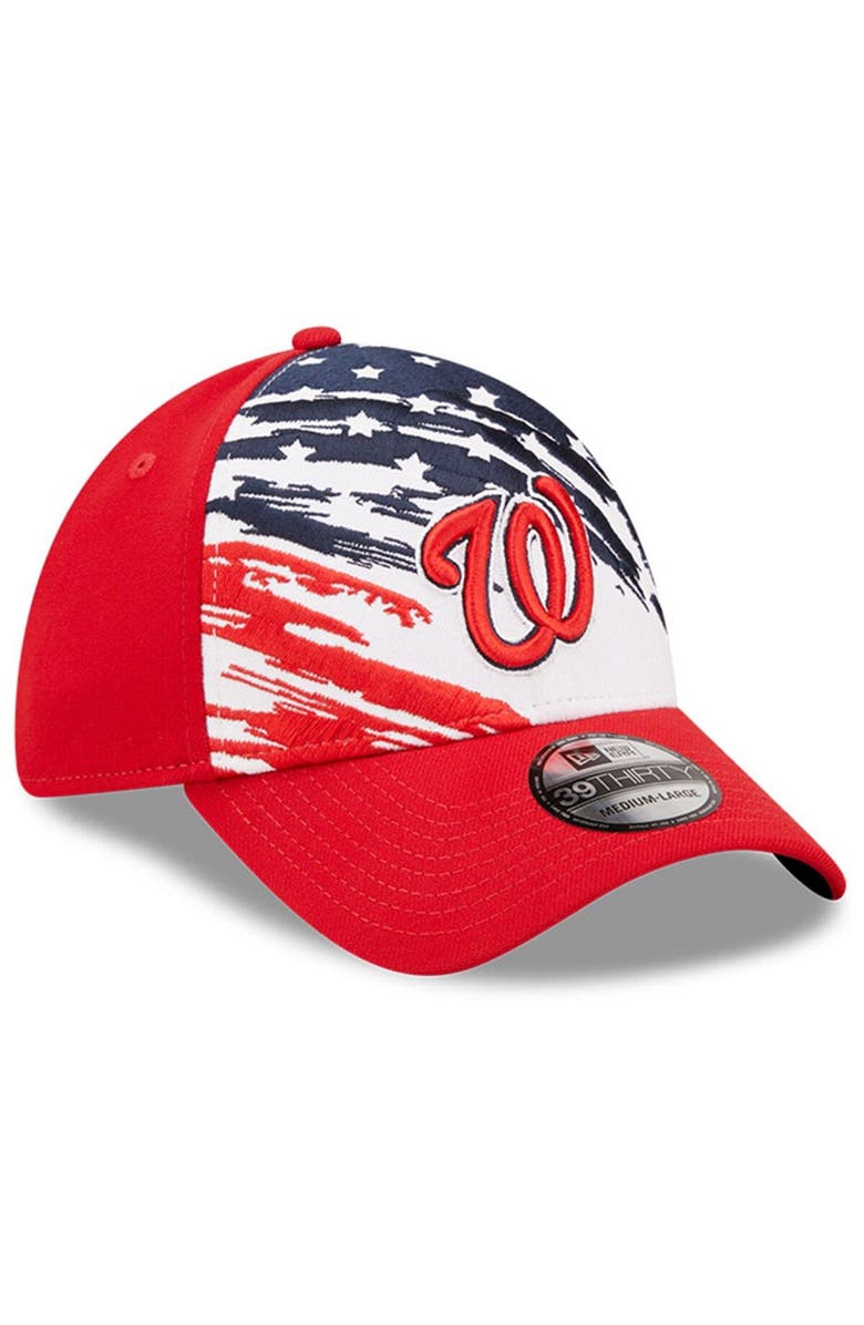 New Era Men's New Era Red Washington Nationals 2022 4th of July 39THIRTY Flex Hat, Alternate, color, Red
