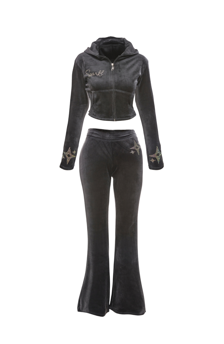 SPARKL Tracksuit Jacket, Alternate, color, Black