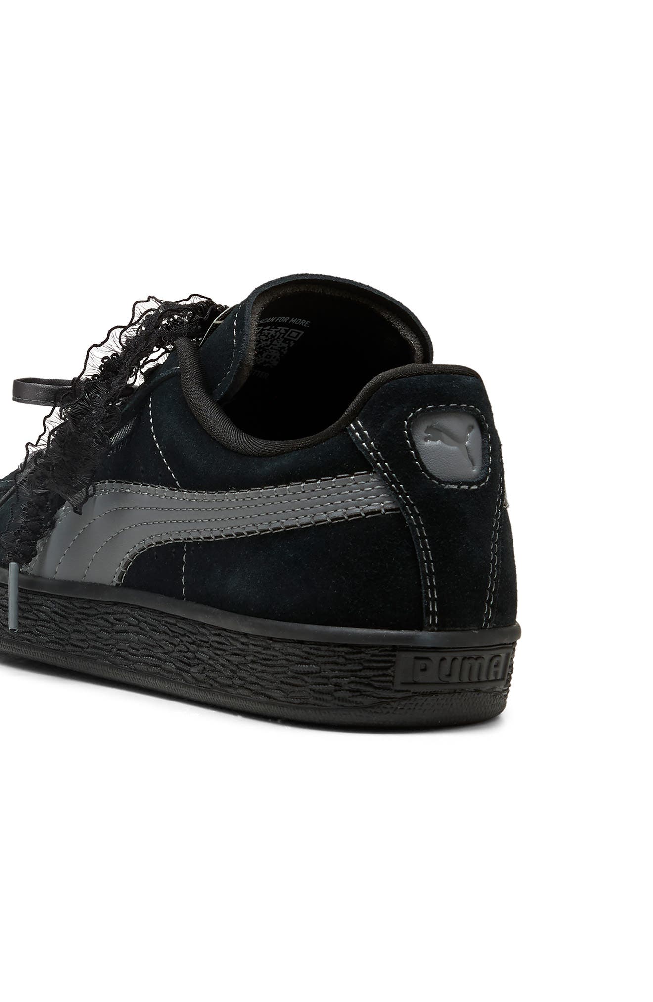 Suede Bloom Sneaker, Alternate, color, PUMA BLACK/ SLATE SKY