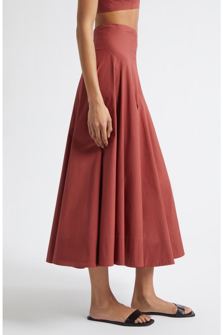 Gemma Stretch Cotton Skirt, Alternate, color, APPLE BUTTER