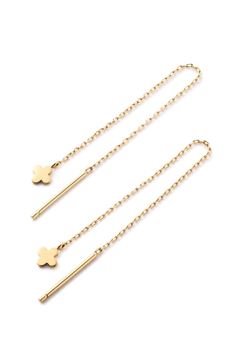 Solid Yellow Gold - Mini Flower Threaders, Alternate, color, Gold
