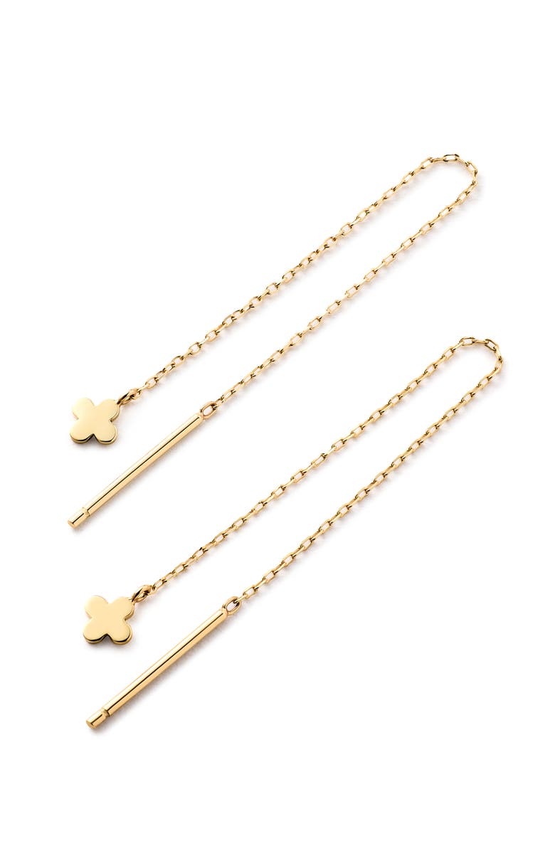 Ana Luisa Solid Yellow Gold - Mini Flower Threaders, Alternate, color, Gold