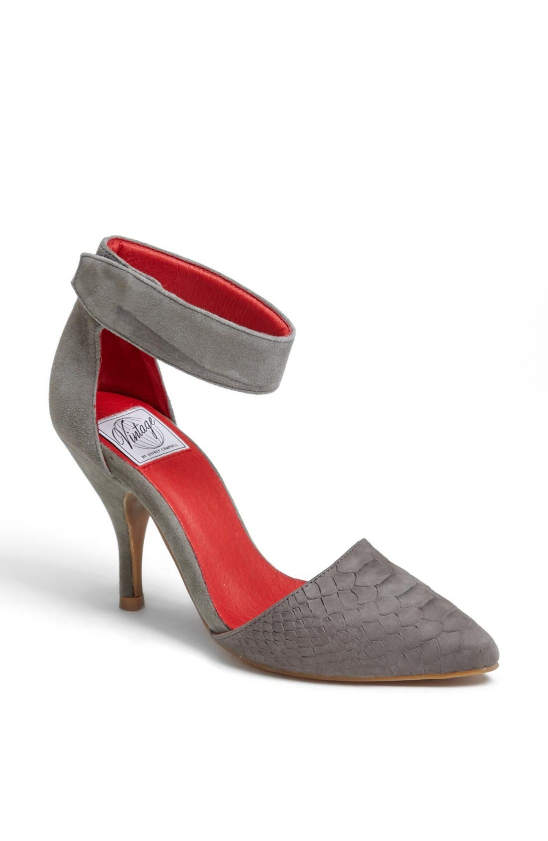 'Bridges' Pump, Main, color, GREY PYTHON/ SUEDE