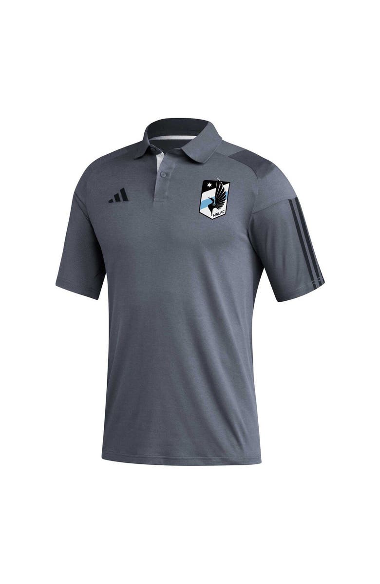 adidas Men's adidas Gray Minnesota United FC 2023 On-Field Training Polo, Alternate, color, Gray
