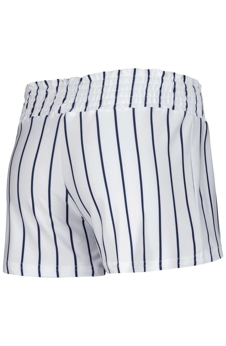 CONCEPTS SPORT Women's Concepts Sport White Houston Astros Reel Pinstripe Sleep Shorts, Alternate, color, White