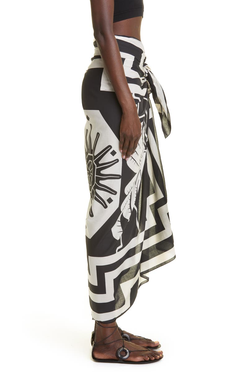Johanna Ortiz Sacred Sun Cotton Voile Pareo Cover-Up, Alternate, color, 
