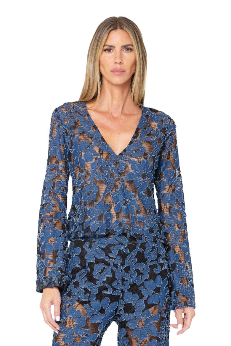 Selena Top, Main, color, BLUE