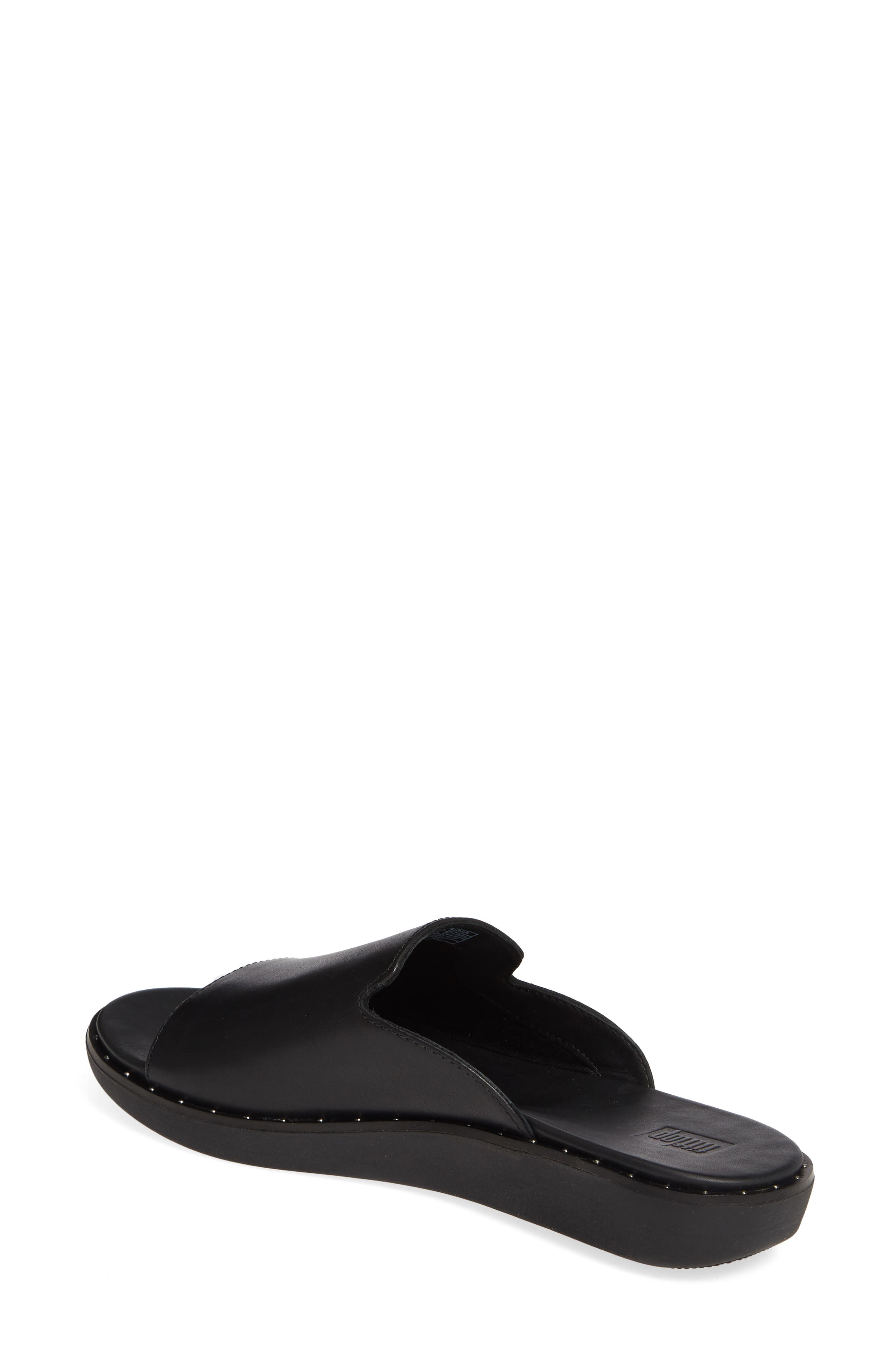 FitFlop Saffi Leather Slide Sandal, Alternate, color, 