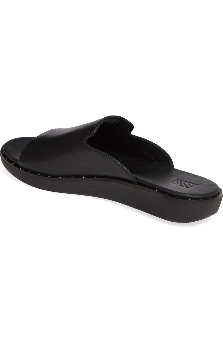 FitFlop Saffi Leather Slide Sandal, Alternate, color,